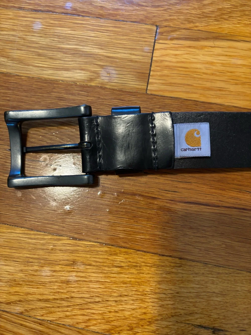 Carhartt black leather men’s belt 42